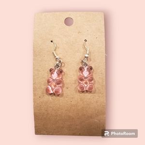 Pink Gummy Bear Earrings